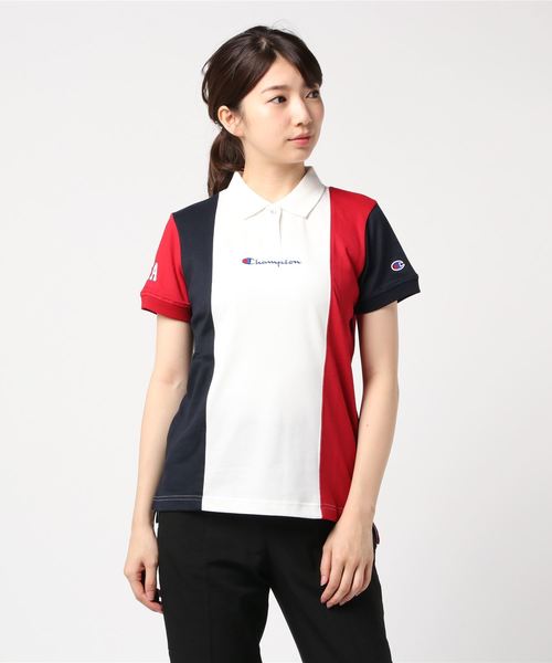 Champion Golf（チャンピオンゴルフ）の「【Champion/チャンピオン】レディース GOLF ポロシャツ（ポロシャツ・レディース・グリーン/レッド/ピンク/ライトブルー・MEDIUM/LARGE）」の4枚目の写真