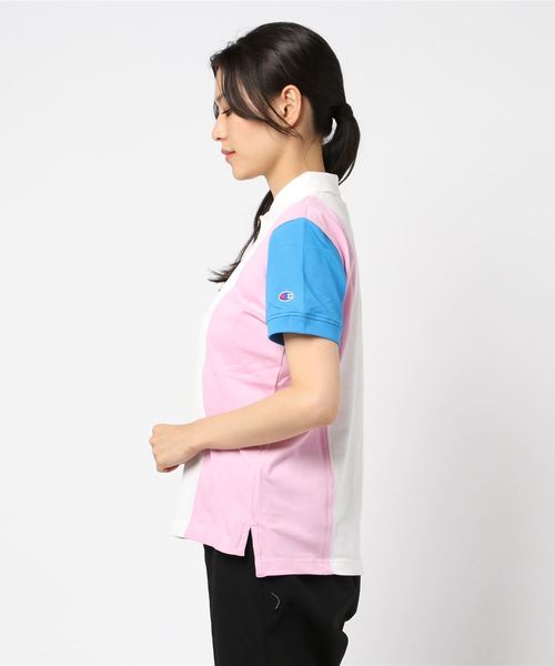 Champion Golf（チャンピオンゴルフ）の「【Champion/チャンピオン】レディース GOLF ポロシャツ（ポロシャツ・レディース・グリーン/レッド/ピンク/ライトブルー・MEDIUM/LARGE）」の5枚目の写真