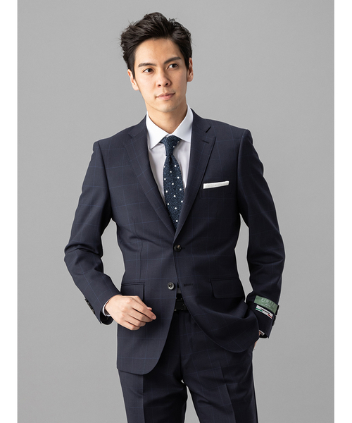 Perfect Suit FActory（パーフェクトスーツファクトリー）の「URBAN FINTES 2Pスーツ ウィンドーペン（スーツセット）」