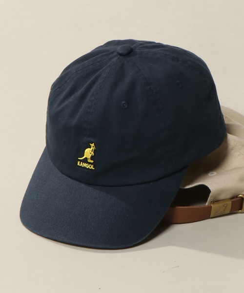 KANGOL(カンゴール)の「KANGOL washed Baseball cap(キャップ・レディース・ホワイト/ブラック/ダークグリーン/ネイビー/ベージュ・ONESIZE)」の5枚目の写真