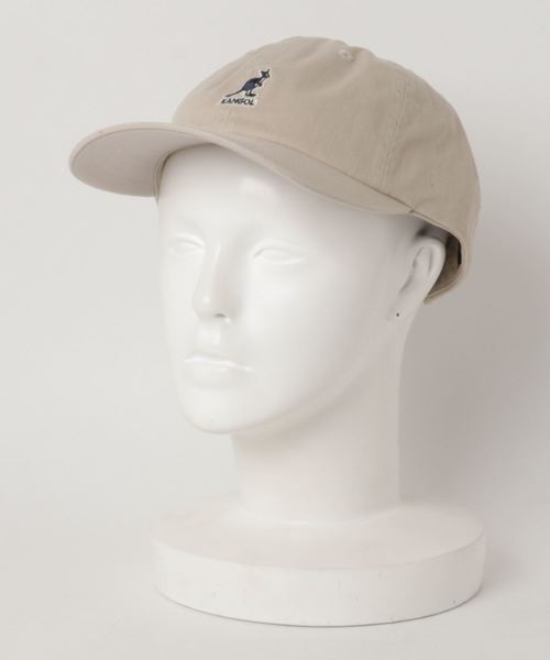 KANGOL(カンゴール)の「KANGOL washed Baseball cap(キャップ・レディース・ホワイト/ブラック/ダークグリーン/ネイビー/ベージュ・ONESIZE)」の10枚目の写真