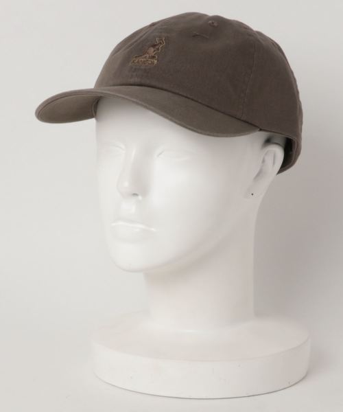 KANGOL(カンゴール)の「KANGOL washed Baseball cap(キャップ・レディース・ホワイト/ブラック/ダークグリーン/ネイビー/ベージュ・ONESIZE)」の9枚目の写真