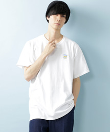 UCLA | MONO-MART×UCLA 別注 ロゴ刺繍 プリント半袖Tee オーバーサイズカットソー(Tシャツ/カットソー)