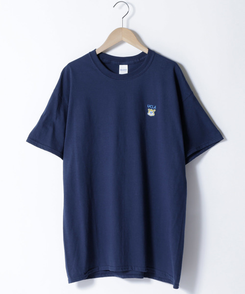 UCLA(ユーシーエルエー)の「MONO-MART×UCLA 別注 ロゴ刺繍 プリント半袖Tee オーバーサイズカットソー(Tシャツ/カットソー・メンズ・ホワイト/ブラック/ネイビー/オレンジ/グリーン/ナチュラル・M/L/XL)」の10枚目の写真