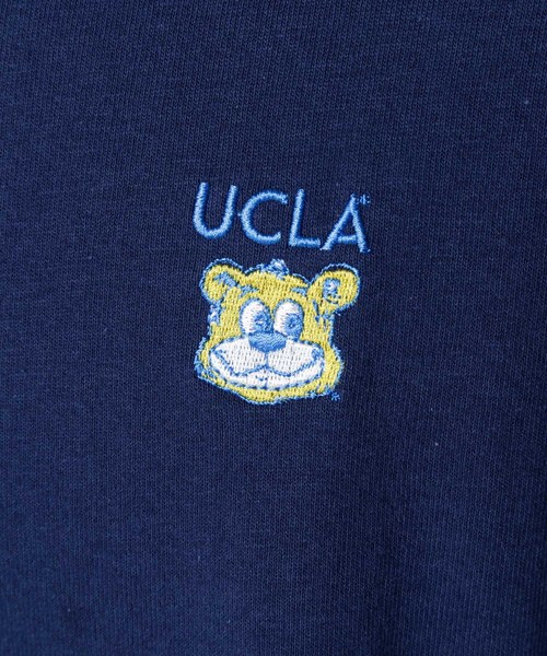UCLA(ユーシーエルエー)の「MONO-MART×UCLA 別注 ロゴ刺繍 プリント半袖Tee オーバーサイズカットソー(Tシャツ/カットソー・メンズ・ホワイト/ブラック/ネイビー/オレンジ/グリーン/ナチュラル・M/L/XL)」の16枚目の写真