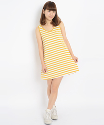 X-girl | BASIC BORDER TANK DRESS(ワンピース)