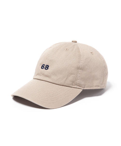 68&brothers（シックスティエイトアンドブラザーズ）の「6 Panel Cap w/emb "68"（キャップ・メンズ・ブラック/ベージュ/グリーン/ネイビー/オレンジ・FREE）」の2枚目の写真