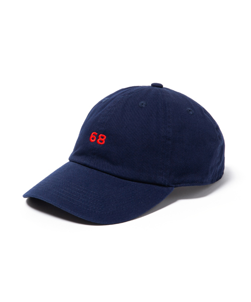 68&brothers（シックスティエイトアンドブラザーズ）の「6 Panel Cap w/emb "68"（キャップ・メンズ・ブラック/ベージュ/グリーン/ネイビー/オレンジ・FREE）」の4枚目の写真