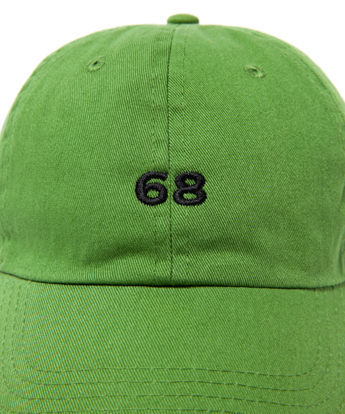68&brothers（シックスティエイトアンドブラザーズ）の「6 Panel Cap w/emb "68"（キャップ・メンズ・ブラック/ベージュ/グリーン/ネイビー/オレンジ・FREE）」の7枚目の写真