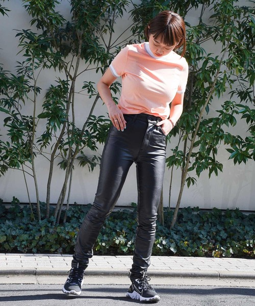 T BY ALEXANDER WANG（ティーバイ アレキサンダーワン）の「T-BY ALEXANDER WANG S/S TEE 534-83041001（Tシャツ/カットソー・レディース・ピンク/ブラック・X-SMALL/SMALL）」の8枚目の写真