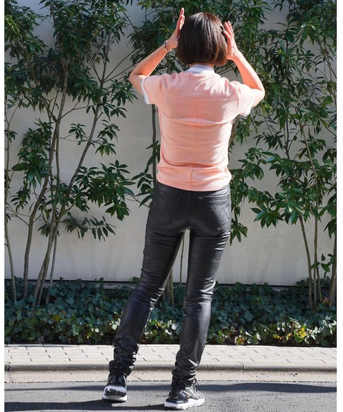 T BY ALEXANDER WANG（ティーバイ アレキサンダーワン）の「T-BY ALEXANDER WANG S/S TEE 534-83041001（Tシャツ/カットソー・レディース・ピンク/ブラック・X-SMALL/SMALL）」の7枚目の写真