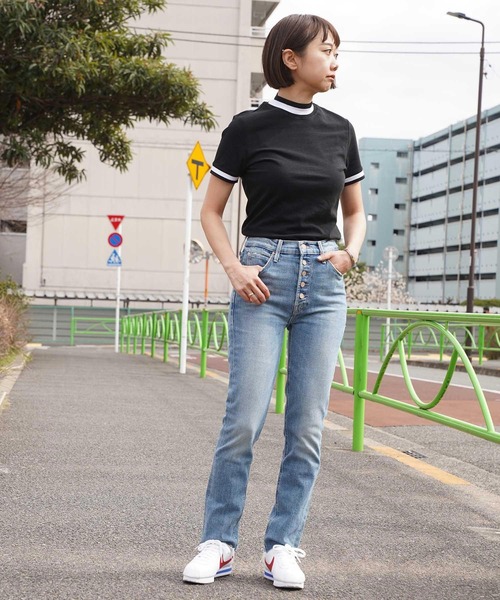 T BY ALEXANDER WANG（ティーバイ アレキサンダーワン）の「T-BY ALEXANDER WANG S/S TEE 534-83041001（Tシャツ/カットソー・レディース・ピンク/ブラック・X-SMALL/SMALL）」の10枚目の写真