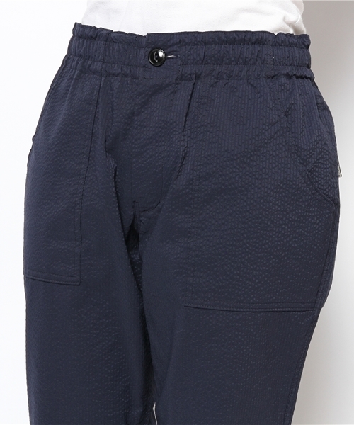 BEAMS BOY（ビームスボーイ）の「BEAMS BOY / サッカー 前開イージーパンツ（その他パンツ・レディース・ベージュ/ネイビー・ONE SIZE）」の6枚目の写真