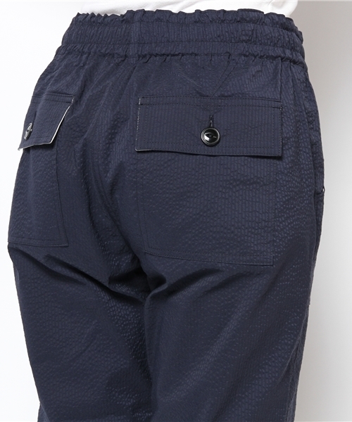 BEAMS BOY（ビームスボーイ）の「BEAMS BOY / サッカー 前開イージーパンツ（その他パンツ・レディース・ベージュ/ネイビー・ONE SIZE）」の7枚目の写真