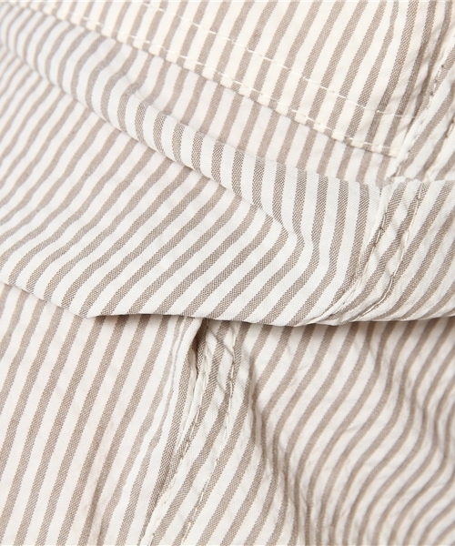 BEAMS BOY（ビームスボーイ）の「BEAMS BOY / サッカー 前開イージーパンツ（その他パンツ・レディース・ベージュ/ネイビー・ONE SIZE）」の5枚目の写真