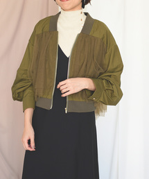 Eimee Law | 【Eimee Law】チュールレイヤードショートブルゾン(ブルゾン)