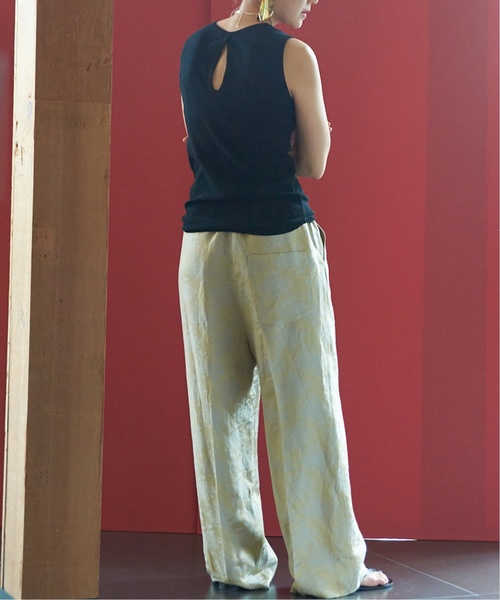 CITYSHOP（シティーショップ）の「フラワーJQサテンパンツ（その他パンツ・レディース・ベージュ/ネイビー・38/36）」の14枚目の写真