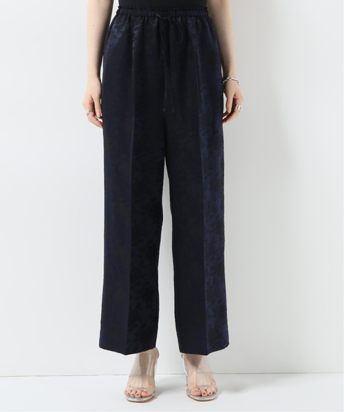CITYSHOP（シティーショップ）の「フラワーJQサテンパンツ（その他パンツ・レディース・ベージュ/ネイビー・38/36）」の5枚目の写真