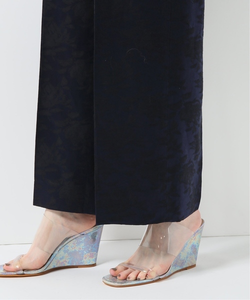 CITYSHOP（シティーショップ）の「フラワーJQサテンパンツ（その他パンツ・レディース・ベージュ/ネイビー・38/36）」の6枚目の写真