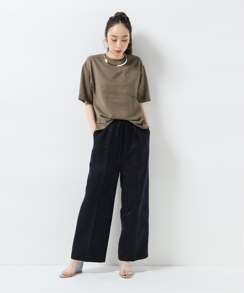 CITYSHOP（シティーショップ）の「フラワーJQサテンパンツ（その他パンツ・レディース・ベージュ/ネイビー・38/36）」の10枚目の写真