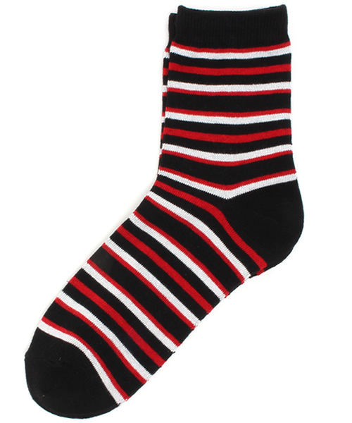 WEGO(ウィゴー)の「WEGO/マリンボーダーソックス(ソックス/靴下・レディース・その他1・FREE)」の1枚目の写真