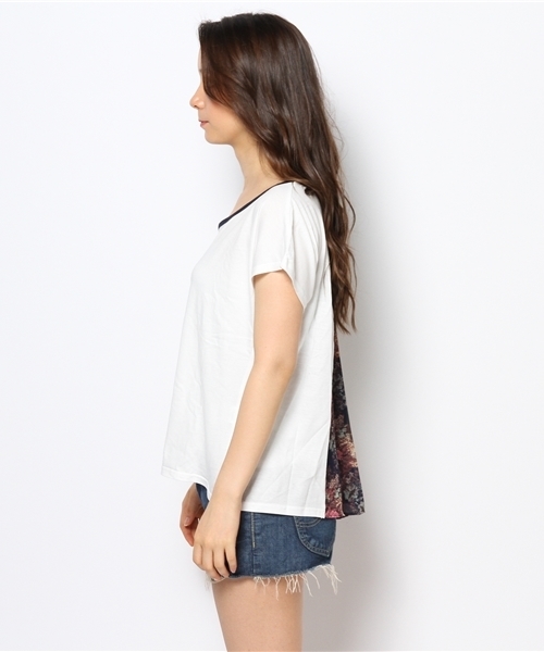 OUTLET(アウトレット)の「【Ciaopanic】バックティアードプルオーバー(Tシャツ/カットソー・レディース・ベージュ/ネイビー・FREE)」の7枚目の写真