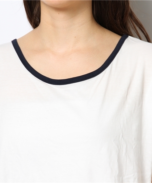 OUTLET(アウトレット)の「【Ciaopanic】バックティアードプルオーバー(Tシャツ/カットソー・レディース・ベージュ/ネイビー・FREE)」の3枚目の写真