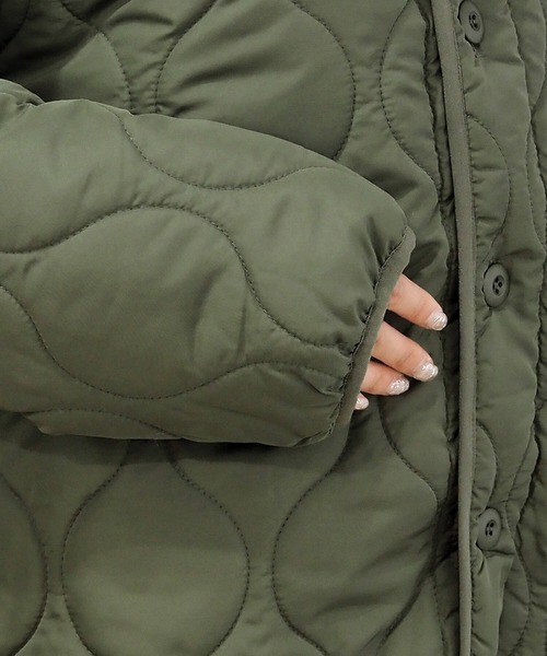 tiptop（ティップトップ）の「【2サイズ展開】キルティングジャケット【web限定アイテム】（ノーカラージャケット・レディース・ブラック/ブラウン/ライトグリーン/アイボリー/オフホワイト/カーキ・FREE/L）」の14枚目の写真