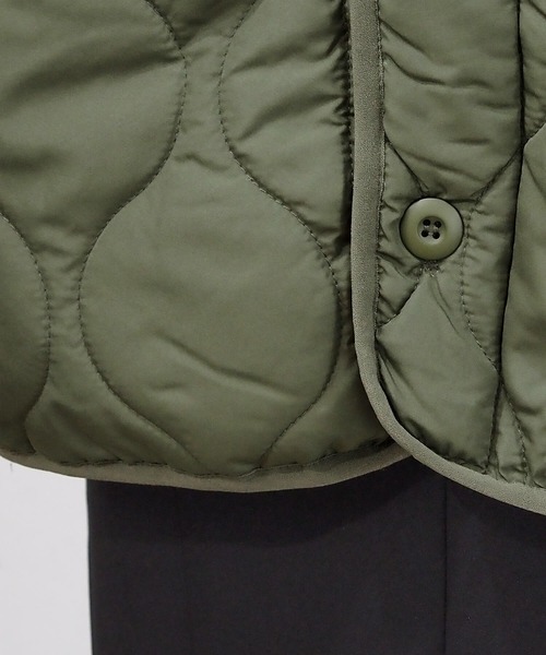 tiptop（ティップトップ）の「【2サイズ展開】キルティングジャケット【web限定アイテム】（ノーカラージャケット・レディース・ブラック/ブラウン/ライトグリーン/アイボリー/オフホワイト/カーキ・FREE/L）」の15枚目の写真