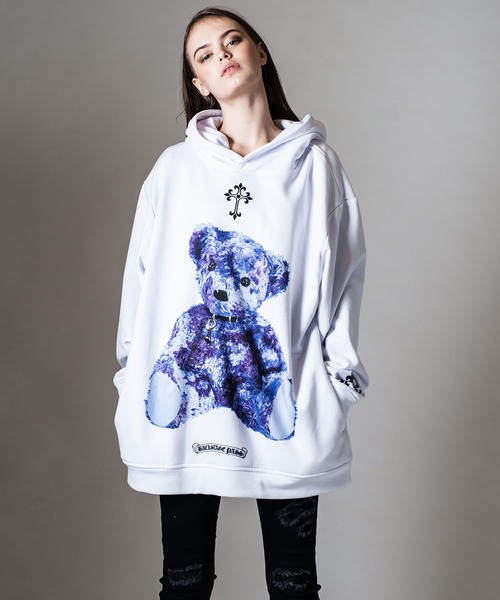 BACKSTAGE PASS ビッグサイズ プルオーバー パーカー BACKSTAGE PASS（バックステージパス）の「FXXKIN'BEAR(フXXキン