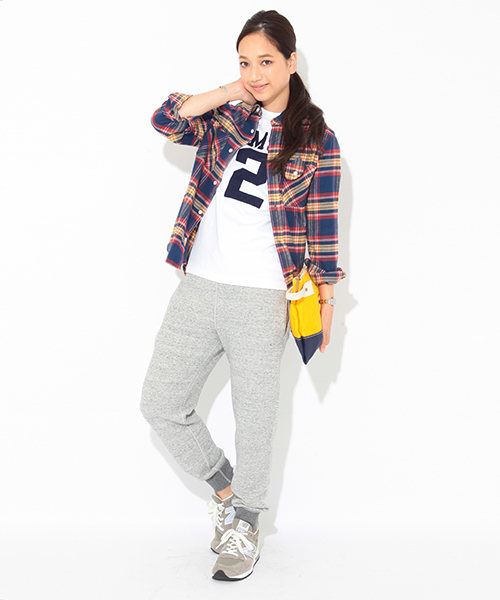 BEAMS BOY（ビームスボーイ）の「BEAMS BOY / ネルチェック シャツ（シャツ/ブラウス・レディース・ベージュ/サックスブルー/ネイビー/マルチ・ONE SIZE）」の15枚目の写真