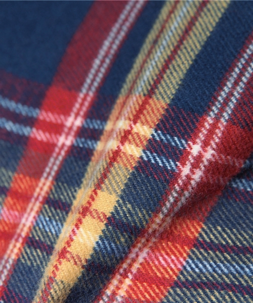 BEAMS BOY（ビームスボーイ）の「BEAMS BOY / ネルチェック シャツ（シャツ/ブラウス・レディース・ベージュ/サックスブルー/ネイビー/マルチ・ONE SIZE）」の22枚目の写真