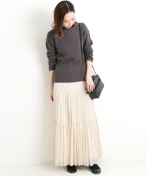 セール】W/Fox 透かし柄プルオーバー◇（ニット/セーター）｜IENA