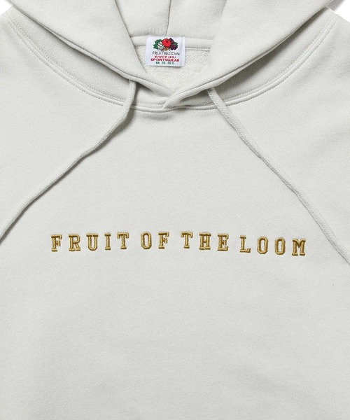 FRUIT OF THE LOOM(フルーツオブザルーム)の「【FRUIT OF THE LOOM別注】ロゴラインパーカー(パーカー・メンズ・パープル/オフホワイト/キャメル・M/L)」の10枚目の写真