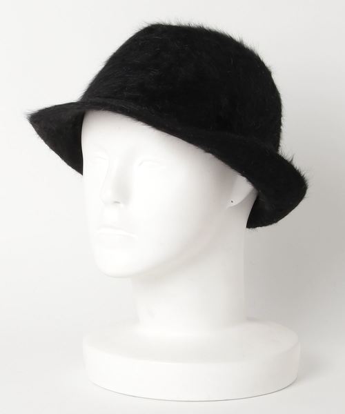 HVC（エイチブイシー）の「アンゴラ中折れハット（ハット・レディース・ブラック/ベージュ/グレー/ブラウン/レッド・FREE）」の2枚目の写真