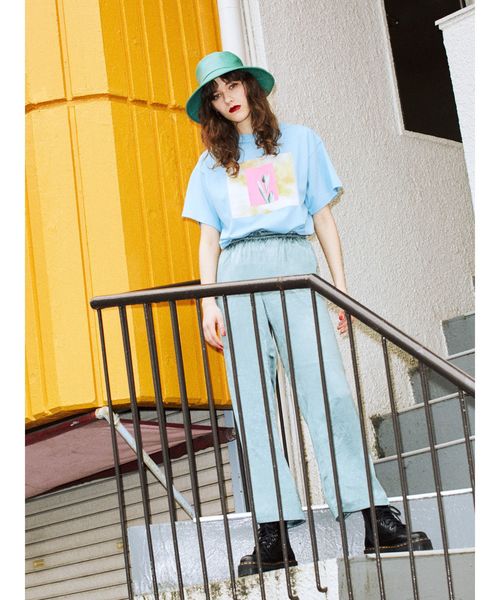 jouetie（ジュエティ）の「ネオンフォトBIGTシャツ（Tシャツ/カットソー・レディース・ブラック/グレー/ブルー・MEDIUM）」の8枚目の写真
