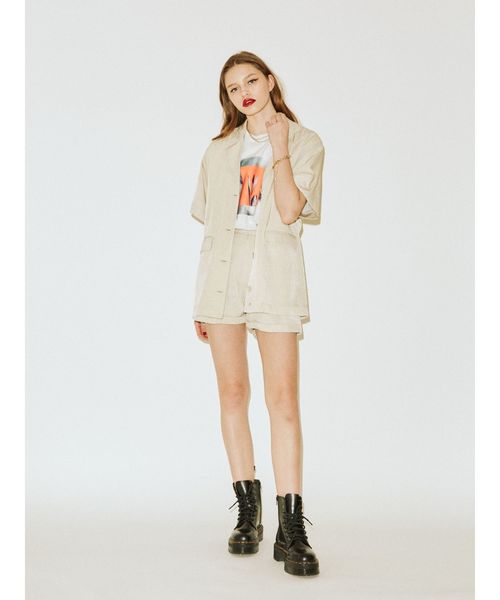 jouetie（ジュエティ）の「ネオンフォトBIGTシャツ（Tシャツ/カットソー・レディース・ブラック/グレー/ブルー・MEDIUM）」の19枚目の写真