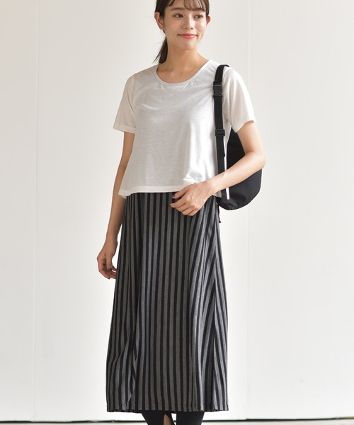 Rps アールピーエス の 無地 ストライプドッキングワンピース ワンピース Wear