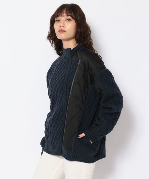 エズミ EZUMi カーディガン EZUMi（エズミ）の「EZUMi（エズミ）キルトコンビカーディガン