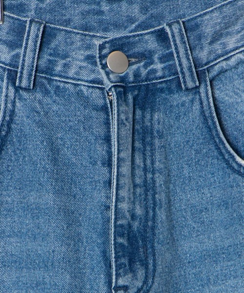 DuKKah(デュカ)の「dukkah/【148cm基準・低身長向け】デニムスリットストレートパンツ(デニムパンツ・レディース・インディゴブルー・X-SMALL)」の10枚目の写真