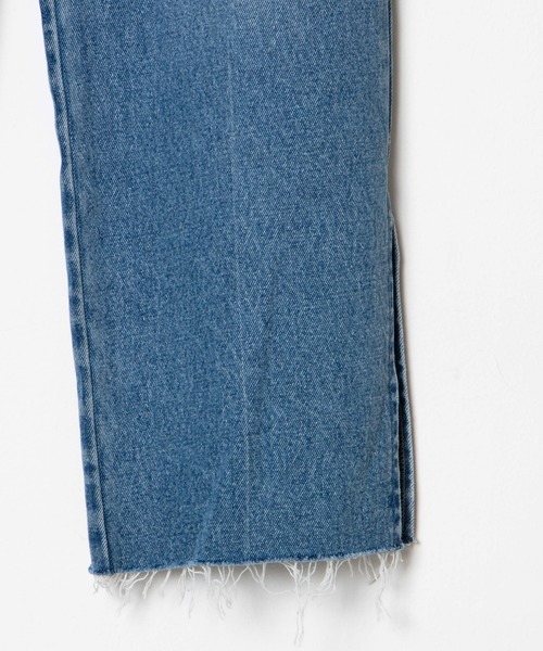 DuKKah(デュカ)の「dukkah/【148cm基準・低身長向け】デニムスリットストレートパンツ(デニムパンツ・レディース・インディゴブルー・X-SMALL)」の22枚目の写真