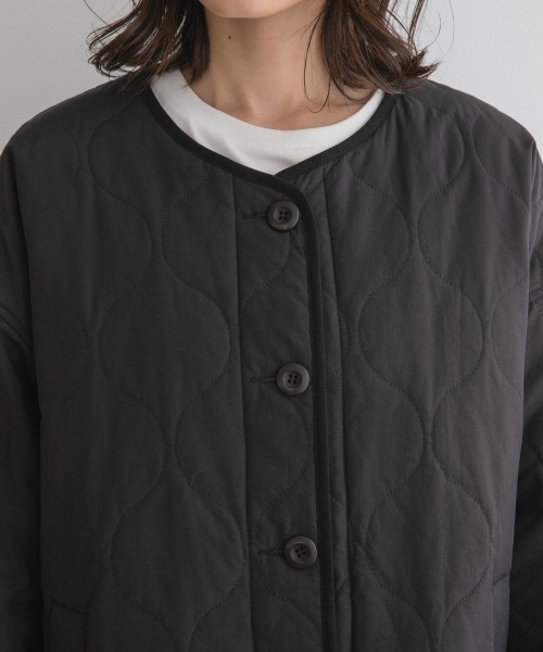 LOWRYS FARM（ローリーズファーム）の「キルティングブルゾン　895706（ブルゾン・レディース・ブラック/グリーン/アイボリー・FREE）」の11枚目の写真