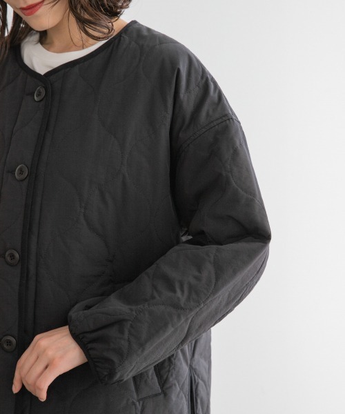 LOWRYS FARM（ローリーズファーム）の「キルティングブルゾン　895706（ブルゾン・レディース・ブラック/グリーン/アイボリー・FREE）」の12枚目の写真