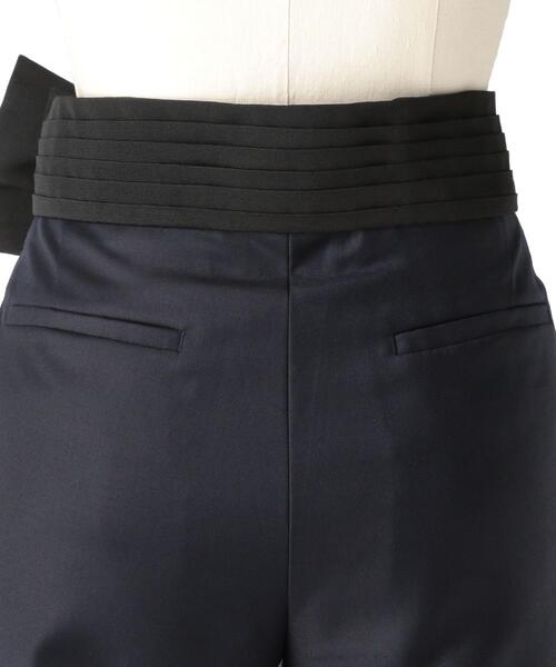 Drawer（ドゥロワー）の「Drawer ウールツイルタックベルトパンツ