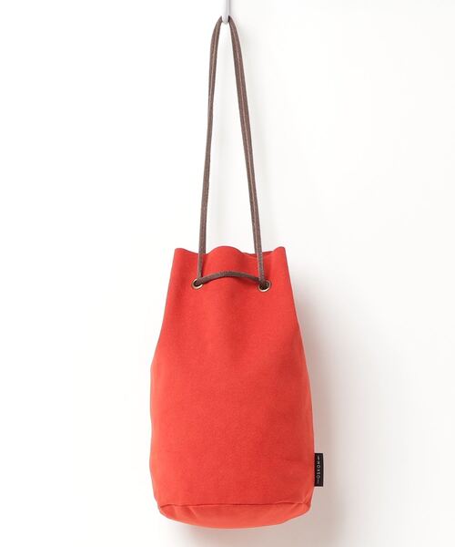 OSKON(オスコン)の「OSKON/オスコン Drawstring Bag(エコバッグ/サブバッグ・レディース・グリーン/ロイヤルブルー/レッド/イエロー/ベージュ/ブラック・ONE SIZE)」の1枚目の写真