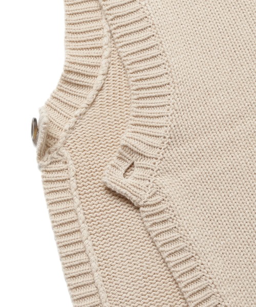 unlow（アンロー）の「【WEARISTA 心】マルチカラーチルデンニットベスト（ベスト・メンズ・ブラック/ブルー/ライトベージュ・S/M）」の7枚目の写真