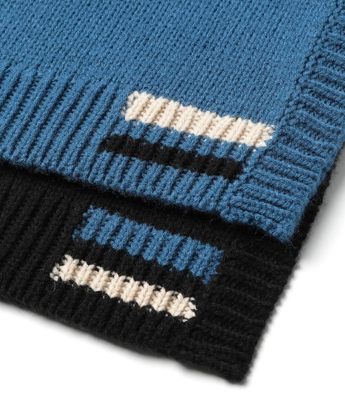 unlow（アンロー）の「【WEARISTA 心】マルチカラーチルデンニットベスト（ベスト・メンズ・ブラック/ブルー/ライトベージュ・S/M）」の12枚目の写真