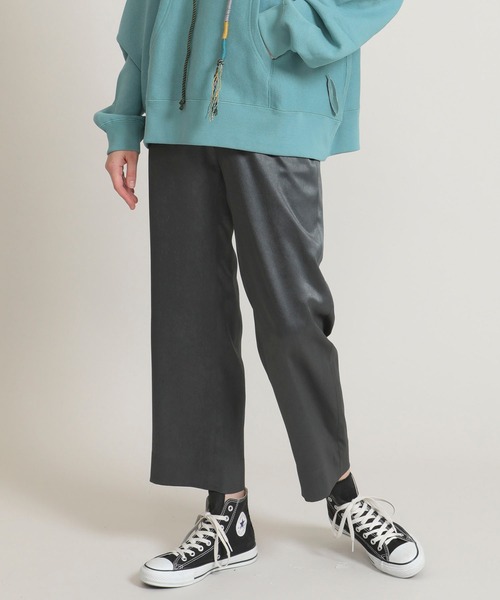 Name.(ネーム)の「【Name.(ネーム)】サテンイージーパンツ W-NMPT-20AW-013(その他パンツ・レディース・パープル/ダークグレー・1/2)」の2枚目の写真