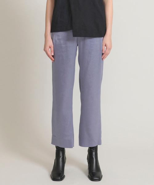 Name.(ネーム)の「【Name.(ネーム)】サテンイージーパンツ W-NMPT-20AW-013(その他パンツ・レディース・パープル/ダークグレー・1/2)」の3枚目の写真