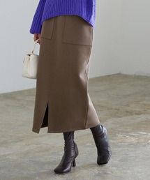 KOBE LETTUCE（コウベレタス）の「裏起毛ダンボールタイトスカート（スカート）」